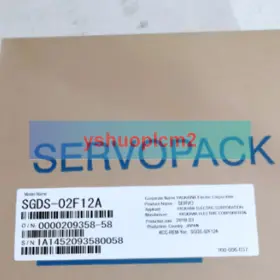 Sgds-02f12a Yaskawa New Servo Drive 110v 50/60hz