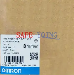 R88d-1sn30f-ect Yaskawa Sgm-01a3te21 1pc New Omron R88d1sn30fect Servo Drive