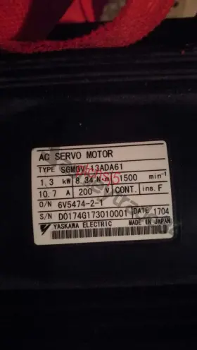 Sgmgv-13ada61 Yaskawa 1pc Used Servo Motor