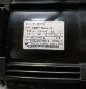 Sgmrv-09ana-yr11 Yaskawa New One Servo Motor Sgmrv09anayr11 Fast Shipping