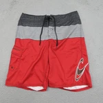 O'neill Swim Trunks Mens 36 Red Stripe Board Shorts Lined Cargo Pocket Surf Pre-owned. Price: $19.99.
