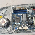 Intel Atx Motherboard DDR3 4 Slots On-board Audio Video With Cpu Cooler Used. Price: $44.00.