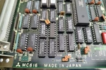 Mitsubishi Circuit Board / MC616C BN634A013G52A (crack On Plastic) Used. Price: $69.00.