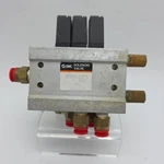 Smc Solenoid NVV5Z2-ULB95 Manifold W/ (3) VZ2150 Valves Pneumatic Used. Price: $49.99.