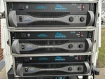 Lot Of 3 Qsc PLX2402 1602 Tested & Working Stereo Power Amplifier With Racks Used. Price: $1600.00.
