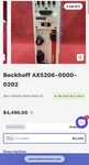 Beckhoff AX5206-0000-0202 Digital Compact Servo Drive 2-CHANNEL Nib Hw 2.0 New. Price: $600.00.