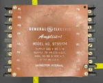 9T95Y24, Ge Amplistat, Thyrector Internal, Output 75 Va- 1.0 A.d.c. Seller. Price: $130.00.