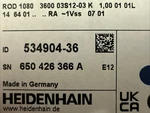 Heidenhain Rod 1080 3600 Line Rotary Encoder 322802-36 534904-36 New Box. Price: $639.00.