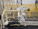 Mitsubishi Industrial Robot And Controller Melfa RV-6SDL With 18 Foot Track Used. Price: $8117.50.