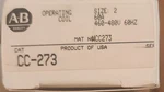 Allen Bradley CC273 Coil 460-480V Nsmp New. Price: $199.99.