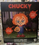 Gemmy Halloween Airblown Stylized Chucky Universal, Orange Multi - Sealed New. Price: $37.99.