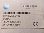 Ge Fanuc IC200MDL940J Output Relay Module New. Price: $249.00.