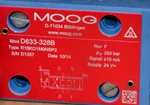 Moog R16KO1M0NSP2 24VDC D633-328B Electro-hydraulic Servo Valve Open. Price: $4750.00.