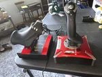 Hotas Flight Stick Throttle Simulator PXN2119II For Pc/ps/xbox Red Black Used. Price: $49.00.