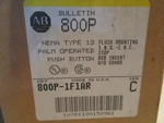 Allen Bradley 800P-1F1AR Serc Oil Tight Palm Oper Red Pushbutton/emergen **new**. Price: $125.00.
