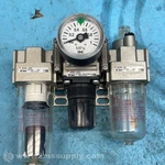 Smc AR20-02G Regulator With Attached Filter, Lubricator And Gauge 0152 New. Price: $84.00.