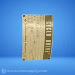 Sumitomo CVVM1-6195DA-B-1479 1HP Cyclo Drive Usip Used. Price: $3360.00.