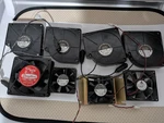 Set Of (8) Cooling Fans For Computer And Electronics Used. Price: $19.99.