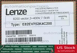 E82EV752K4C200 New Lenze Inverter 8200 Vector 7.5KW. Price: $2234.29.