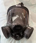 Full Face Respirator Mask With Cartridges Honeywell North 76008A M/l Gas Chems Used. Price: $49.99.